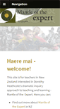 Mobile Screenshot of mantleoftheexpert.co.nz