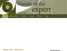 Tablet Screenshot of mantleoftheexpert.co.nz